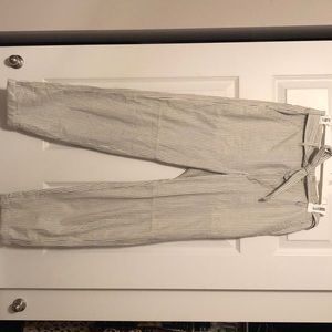 Light blue and white pin striped pants